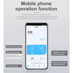 TUYA WIFI SWITCH 2P Energy kWh Power Monitor 63A with LEAKAGE Protect